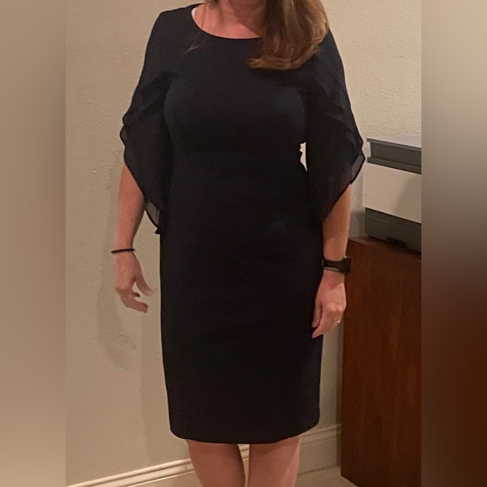 NWT Knee length dark blue DKNY dress